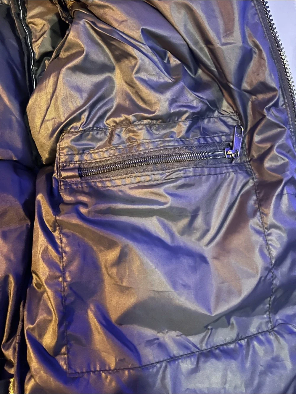 The North Face Black and White Quilted Puffer Jacket